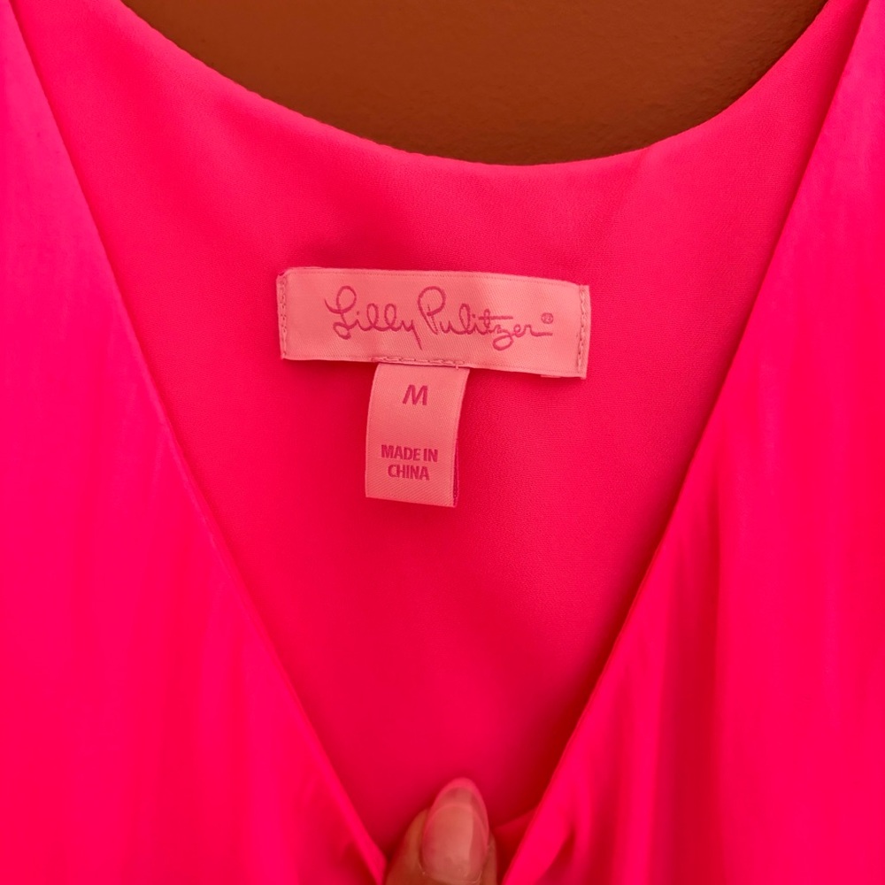 Lilly Pulitzer Natashia Pom Pom Pink Dress - Picture 5 of 7